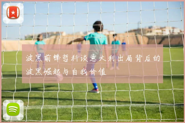 波黑前锋哲科谈意大利出局背后的波黑崛起与自我价值